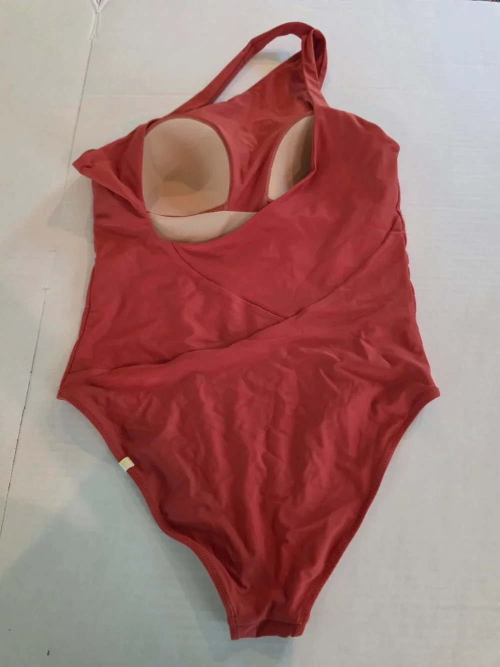 Summersalt Ruched Sidestroke One Piece Swimsuit Size 12